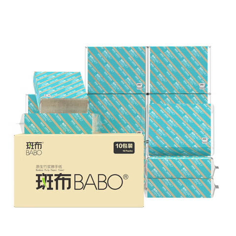 斑布 单层200抽擦手纸 单张230×225mm 20包/箱