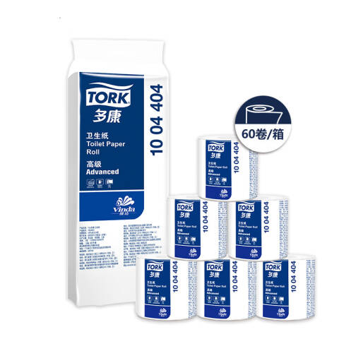 TORK/多康 3层200节压花有芯小卷纸 1004404 10卷*6提/袋