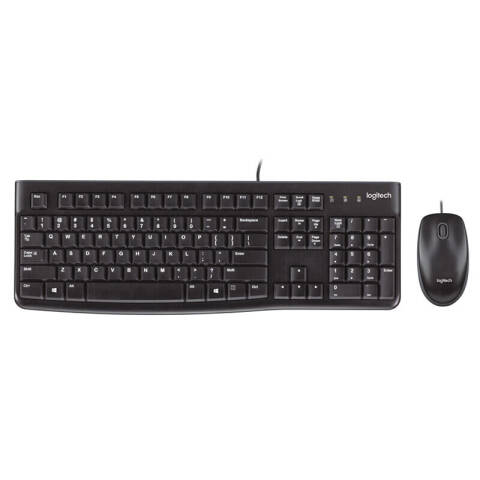 罗技Logitech 有线键鼠套装，MK120 键盘鼠标套装