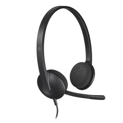 罗技Logitech USB耳麦，H340 USB立体声耳麦