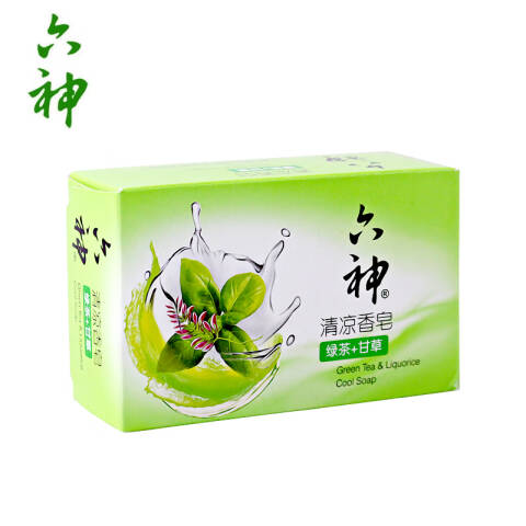 LIUSHENG/六神 清凉香皂 绿茶+甘草清香型 125g