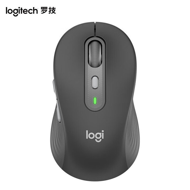 罗技Logitech 无线鼠标，M750L 静音鼠标 带Logi Bolt USB接收器 黑色