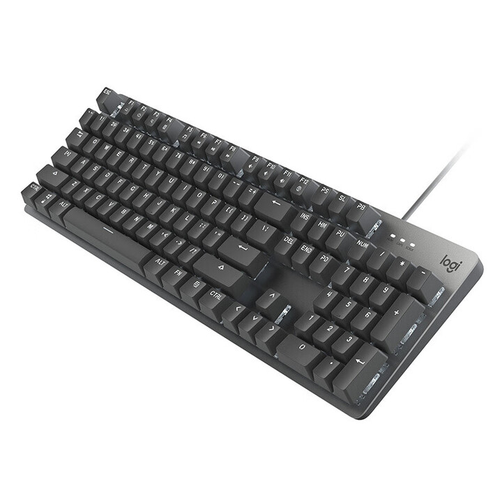 罗技Logitech 有线键盘，K845龙华轴-茶轴 有线机械键盘 104键全尺寸