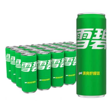 Coca-Cola/可口可乐 雪碧-摩登罐 ,330ml*24罐 碳酸饮料