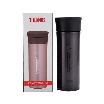 THERMOS/膳魔师 保温杯 ,不锈钢带茶隔水杯子商务办公男女士水杯子 JMK-500 黑色