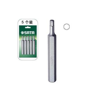 SATA/世达 5件套8MM系列70mm长公制6角旋具头8mm，59575