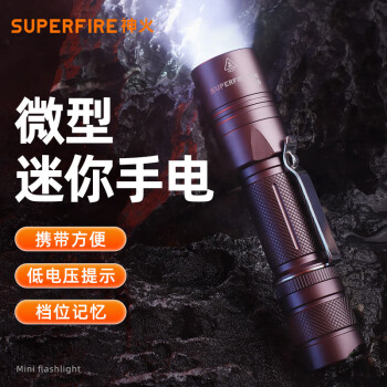 神火 便携高亮手电筒，A6，10W，1100lm，2000mAh，含电池充电器，单位：个