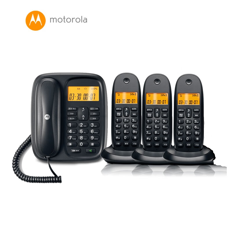 摩托罗拉/Motorola 子母电话机，CL103C 黑色 ：1台