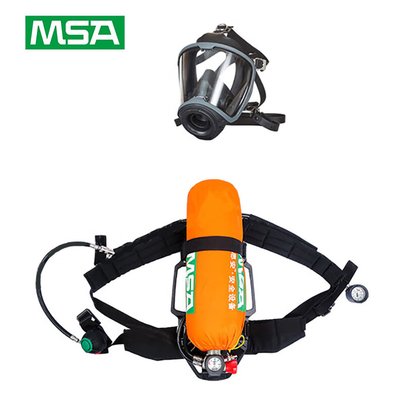 MSA 空气呼吸器,AX2300,6.8L,有表瓶阀中号 10240486