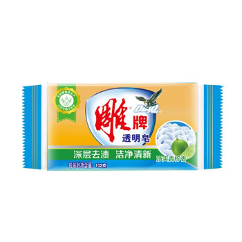 Diaopai/雕牌 透明皂洗衣皂肥皂 净爽青柠 102g