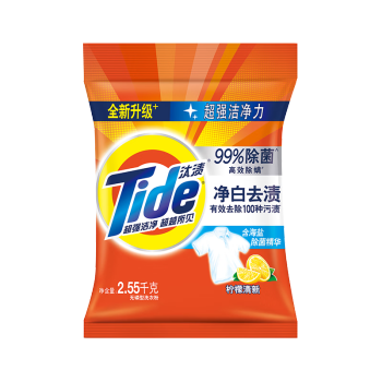 Tide/汰渍 洗衣粉 净白去渍柠檬清香 2.55kg