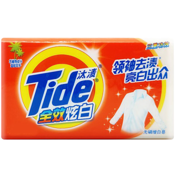 Tide/汰渍 增白皂 全效炫白三重功效 218g