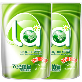 妈妈壹选 La2倍天然洁净洗衣皂液 倍柔袋装 500ml