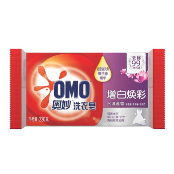 OMO/奥妙 洗衣皂 水清莲香强效增白 220g