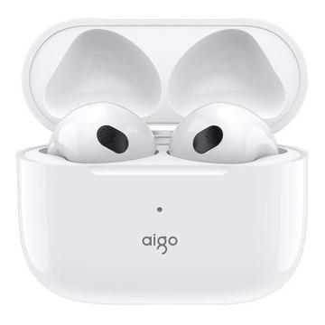 aigo/爱国者 真无线蓝牙耳机 迷你通话降噪 蓝牙5.1 半入耳耳机 白色 T60