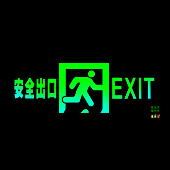 CNMF/谋福 安全出口消防指示灯 新国标消防应急灯 安全出口疏散指示牌通道标志灯（单面安全出口 带插头）170 100005049817