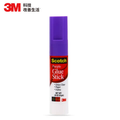 3M 思高紫色固体胶棒 6108
