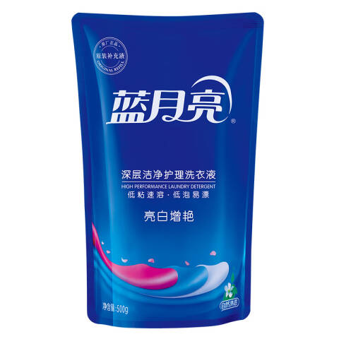 BLUEMOON/蓝月亮 洗衣液 10000394亮白增艳自然清香 500g