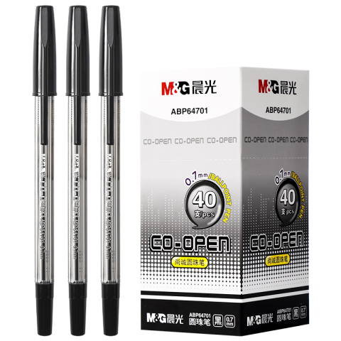 M&G/晨光 圆珠笔，ABP64701 0.7mm（黑色）盒装 （替代：MWW828）
