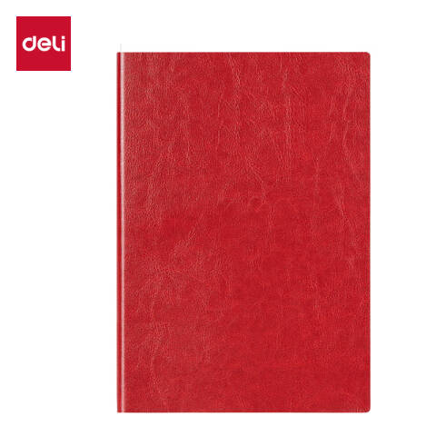 得力deli 6900-25皮面本207mm*140mm80张(红色)(本)