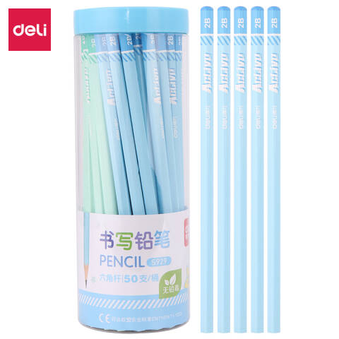 Deli/得力 S929铅笔(蓝)(50支/筒)