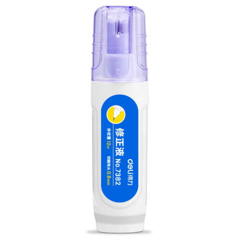 Deli/得力 优酷7382修正液(白)(12ml/只)