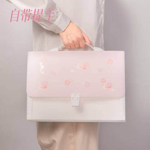 Deli/得力 72543光樱下13格风琴包(樱花混)(个)