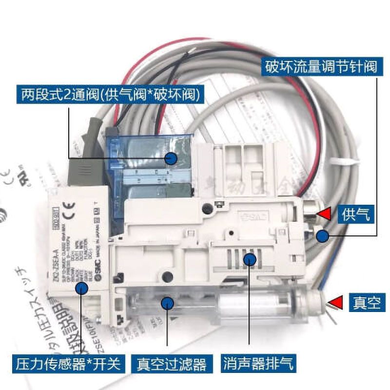 SMC 真空发生器单元 ZK2-FE1-3-A