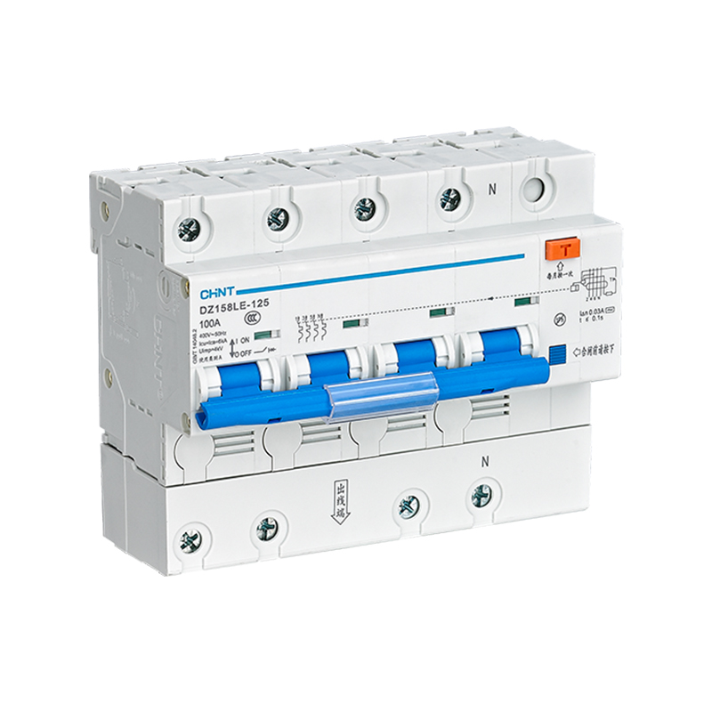 CHINT/正泰 DZ158LE-125H 剩余电流动作断路器 DZ158LE-125H 4P 80A 100mA 10kA