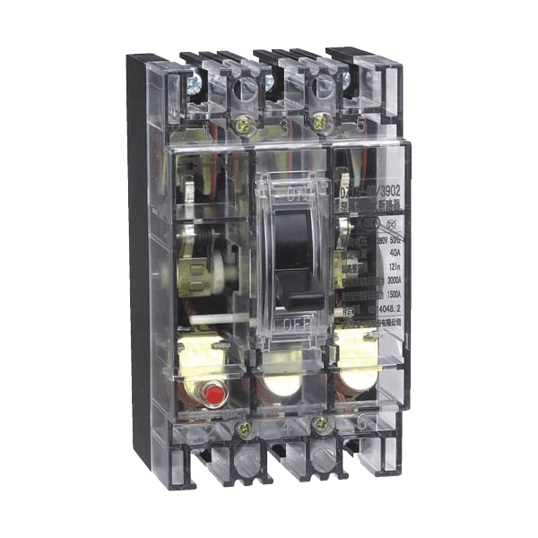 CHINT/正泰 DZ15 塑壳配电保护断路器 透明 DZ15-40/2901 40A透明