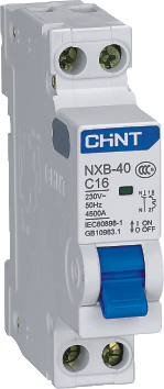 CHINT/正泰 NXB-40 微型断路器 NXB-40 1P+N D40 4.5kA