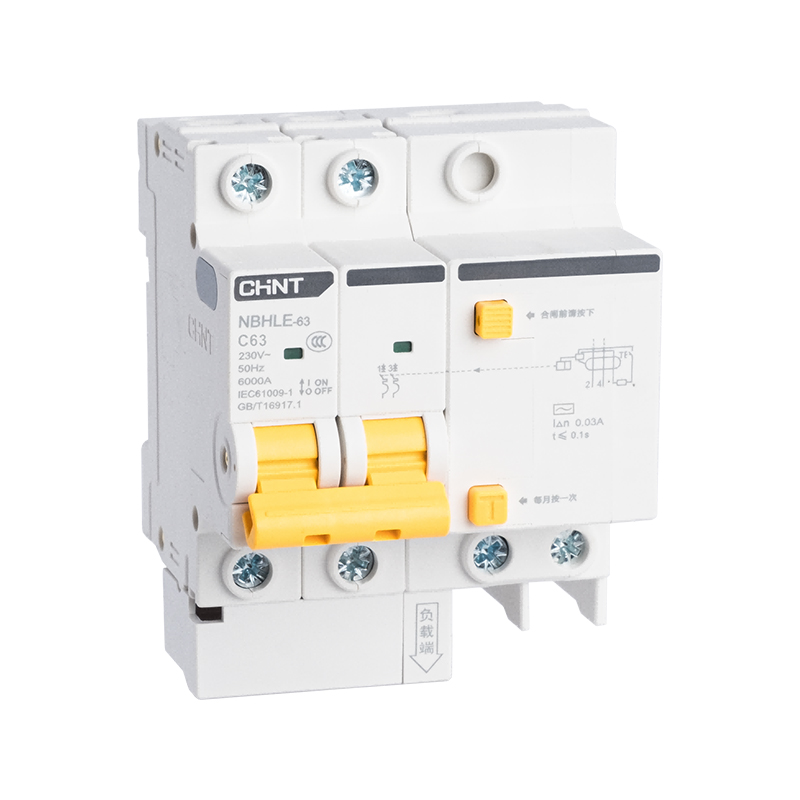 CHINT/正泰 NBHLE-63剩余电流动作断路器 NBHLE-63 2P B25 100mA
