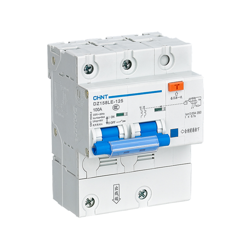 CHINT/正泰 DZ158LE-125 剩余电流动作断路器 DZ158LE-125 2P 100A 100mA