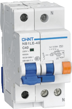 CHINT/正泰 NB1LE 剩余电流动作断路器 NB1LE-40 1P+N C32 100mA