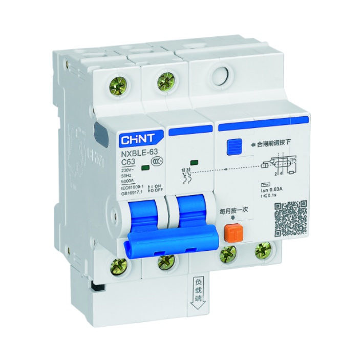 CHINT/正泰 NXBLE-32 剩余电流动作断路器 6只/盒，72只/箱 NXBLE-32 1P+N C6 10mA 6kA