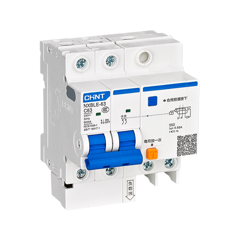 CHINT/正泰 NXBLE-63 剩余电流动作断路器 NXBLE-63 2P C25 300mA A型 6kA