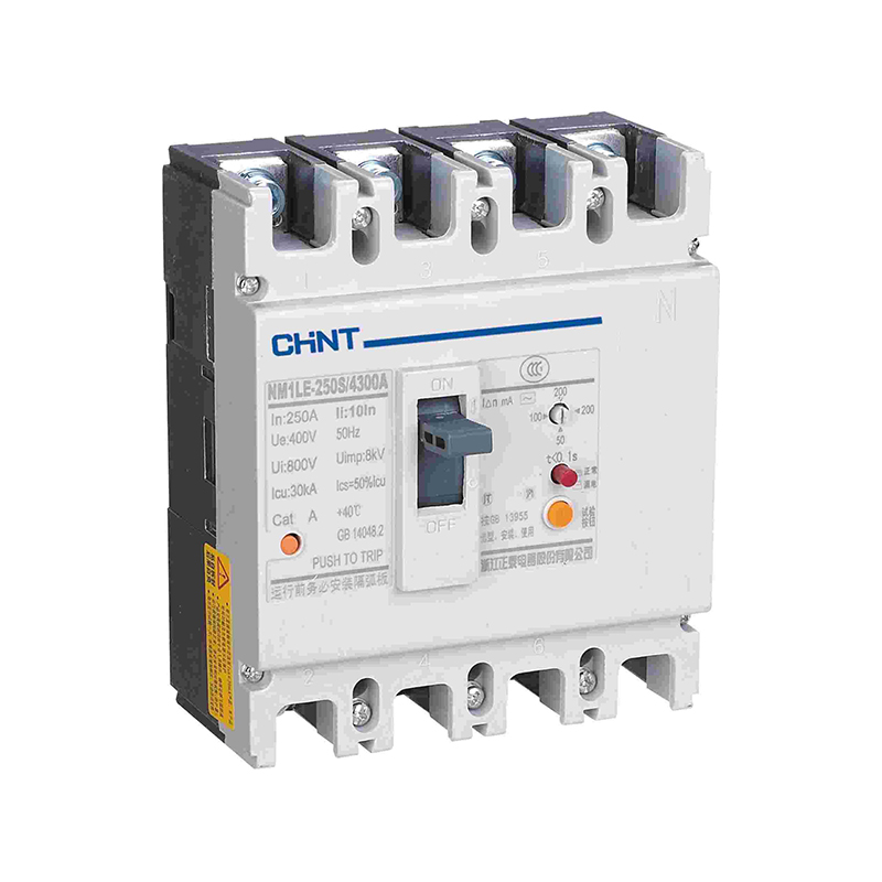CHINT/正泰 NM1LE 塑壳漏电保护断路器 1个/盒，8个/箱 NM1LE-125H/43002B 32A 100.200.300mA