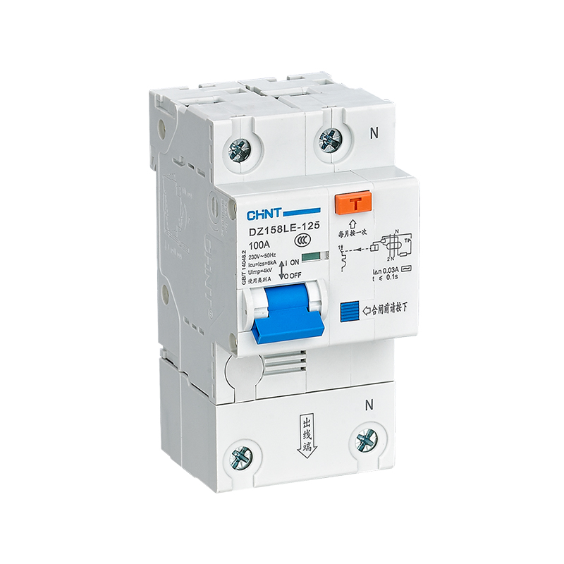 CHINT/正泰 DZ158LE-125H 剩余电流动作断路器 DZ158LE-125H 1P+N 100A 300mA 10kA