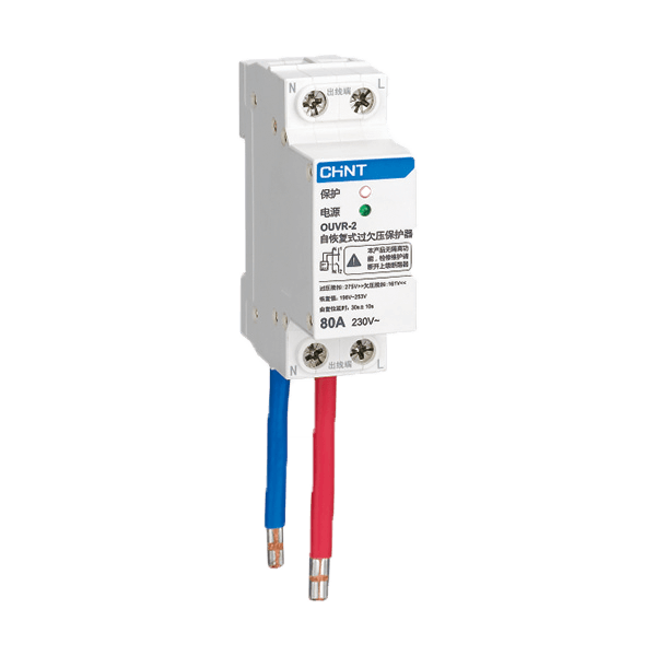 CHINT/正泰 OUVR-2 自恢复式过欠压保护器 OUVR-2 80A 1P+N 下进上出