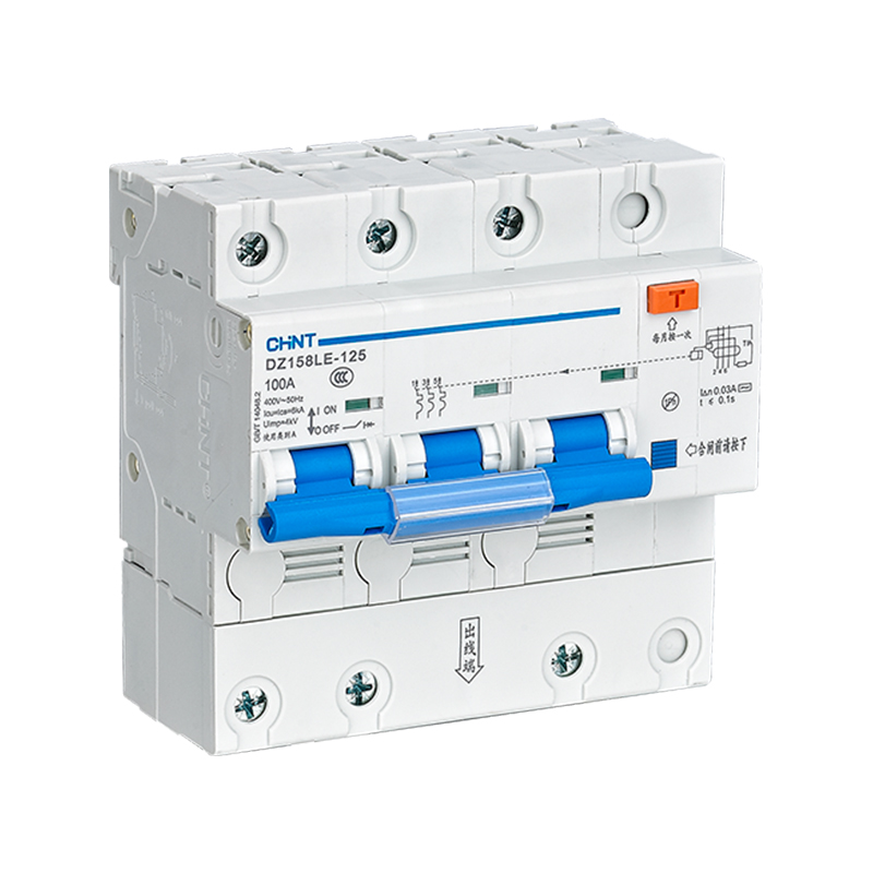 CHINT/正泰 DZ158LE-125 剩余电流动作断路器 DZ158LE-125 3P 63A 100mA