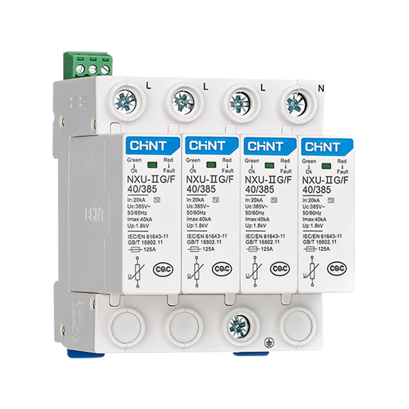 CHINT/正泰 NXU 电涌保护器 NXU-ⅡG/F 20kA/320V 3P+N