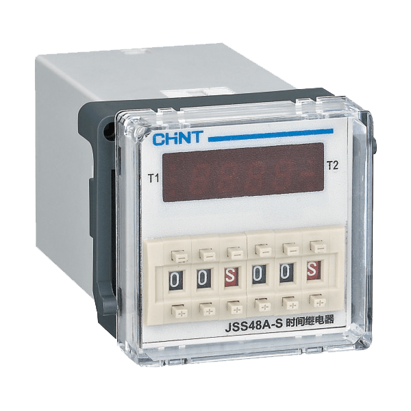 CHINT/正泰 JSS48A 时间继电器 JSS48A-P4 999.9s AC380V 无灯头座