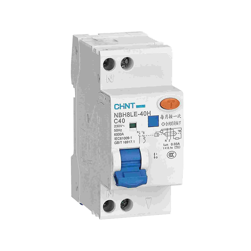 CHINT/正泰 NBH8LE 剩余电流动作断路器 NBH8LE-40H 1P+N C25 0.03A 6kA（R）
