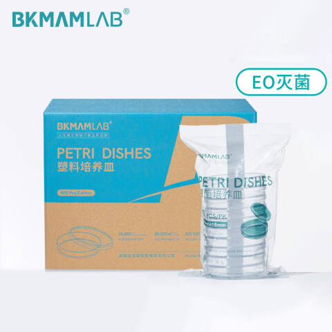 BKMAMLAB/比克曼生物一次性细菌培养皿90*16mm/圆形/辐照无菌/无DNA&RNA酶/无热原/pe包装110301056
