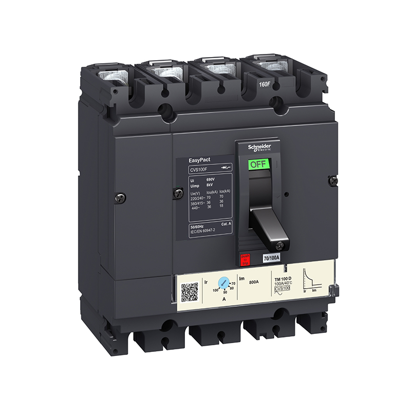 施耐德 CVS交流塑壳配电保护断路器 CVS100F TM32D 4P3D(4P)固定式前接线