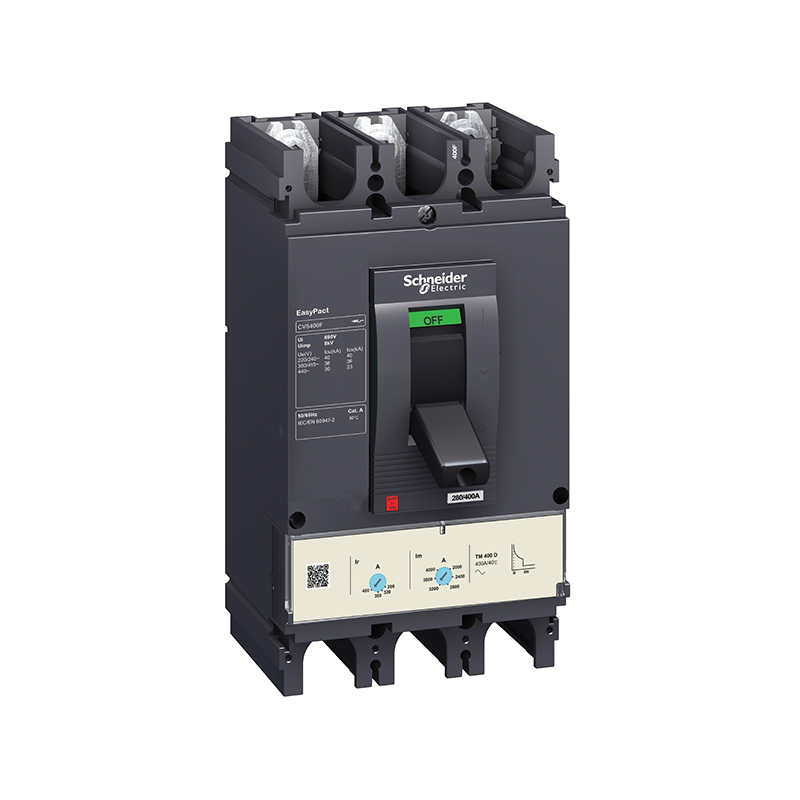 施耐德 CVS交流塑壳配电保护断路器 CVS400F TM400D 3P3D(3P)固定式前接线