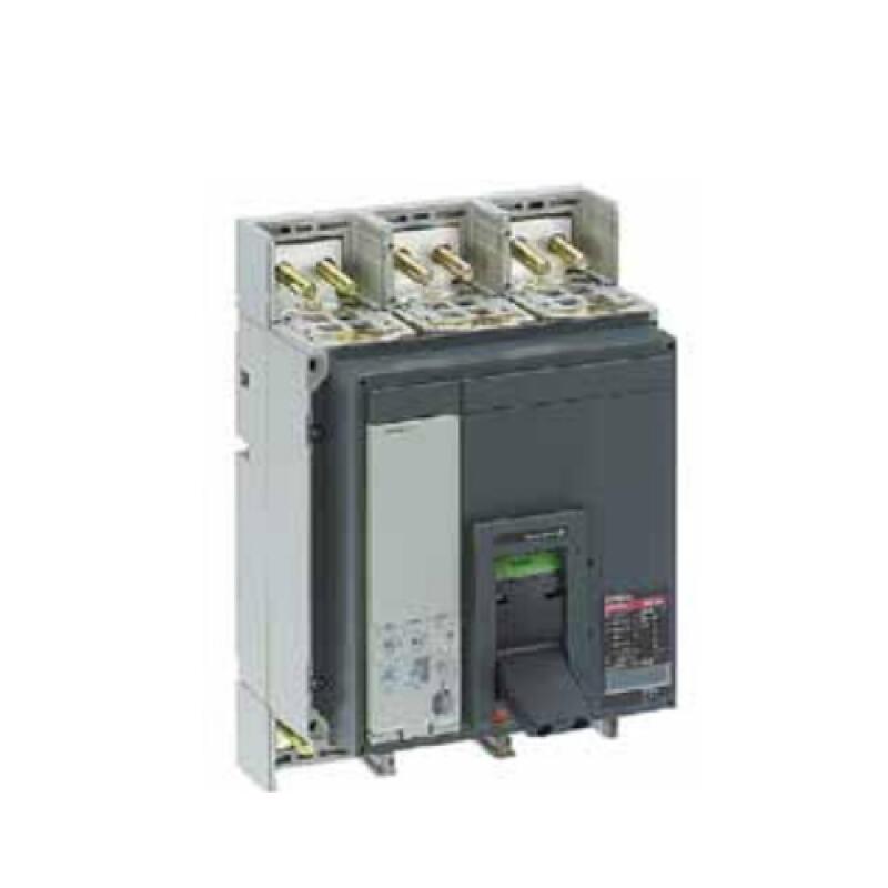 施耐德 NS 塑壳配电保护断路器(完整设备) NS1000N 3P Micrologic 2.0 前置接线+直接旋转手柄（红黄色）