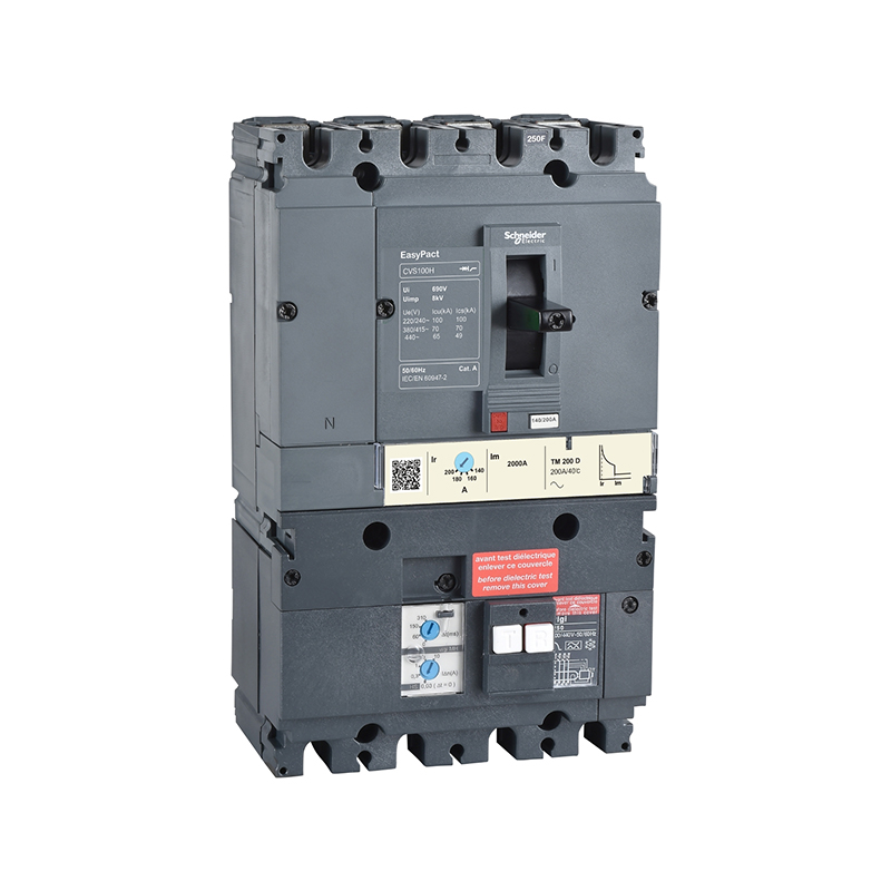 施耐德 CVS塑壳漏电保护断路器 VIGICVS100F TM50D 4P3D(4P)漏电报警