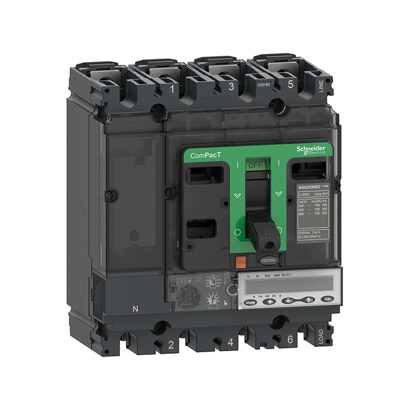 施耐德 NSX 塑壳断路器 NSX250N MIC5.2E 100A 4P4D (4P)固定式 (新)