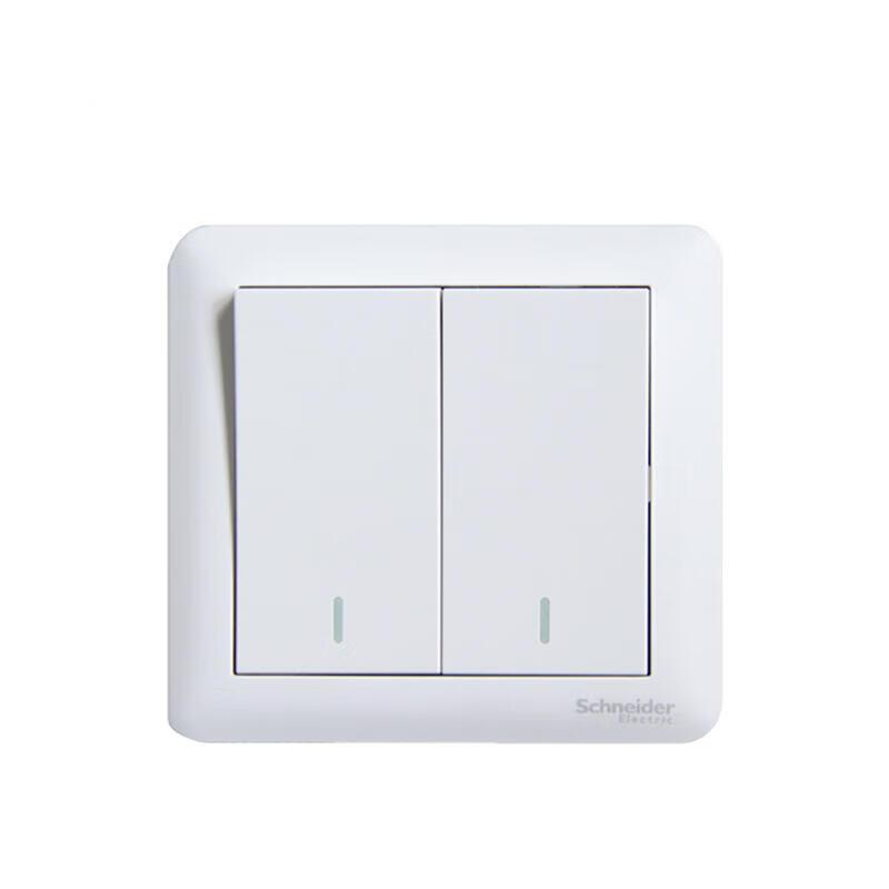 施耐德 Affle畅意 面板开关 10AX 250V 二位跷板式单控开关